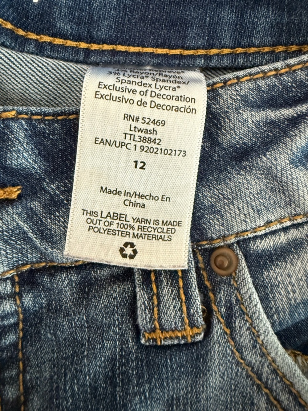 Time & Tru Classic Women's Blue Denim Jeans - Picture 5 of 5